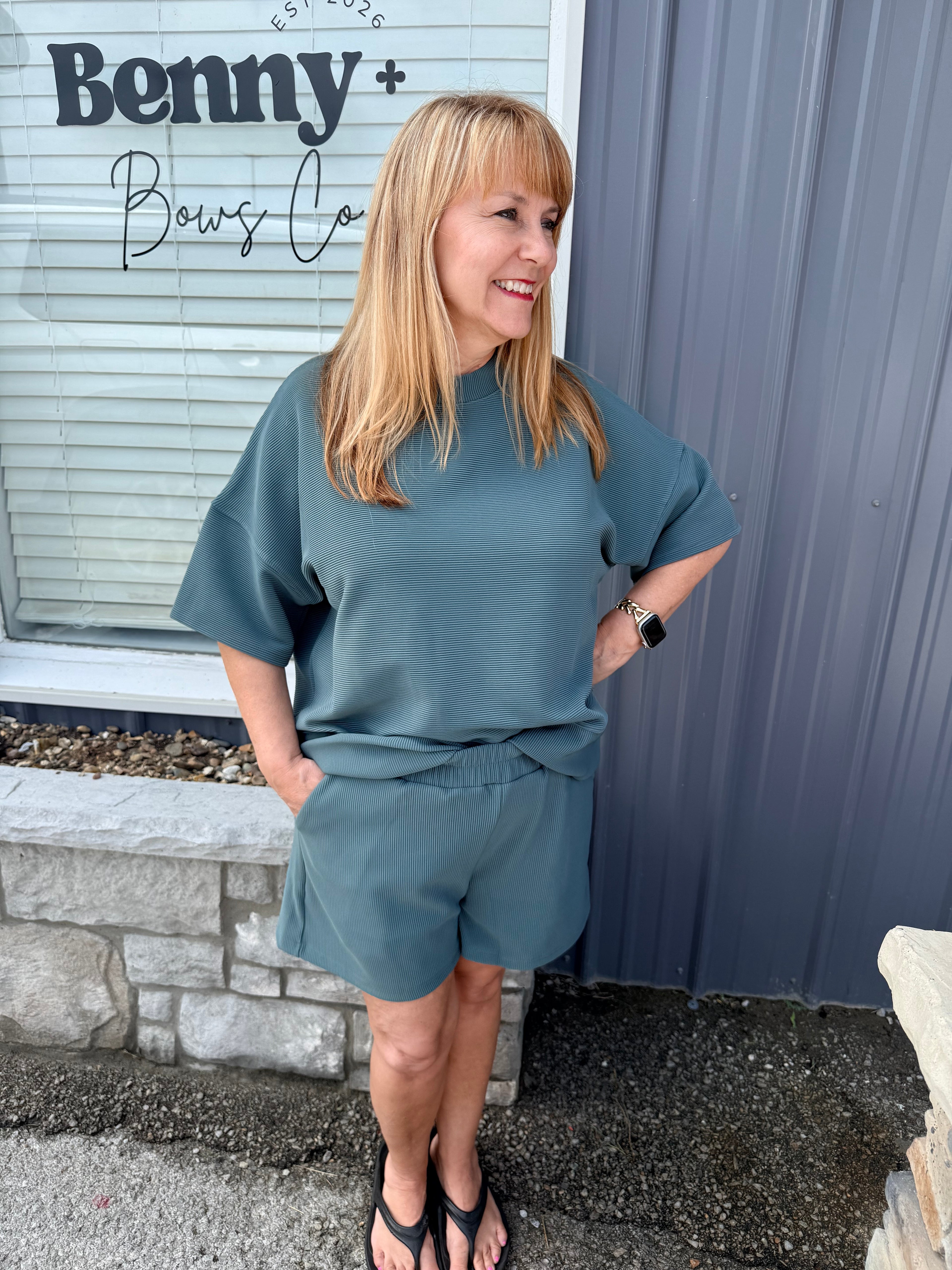 Ribbed Short Set
