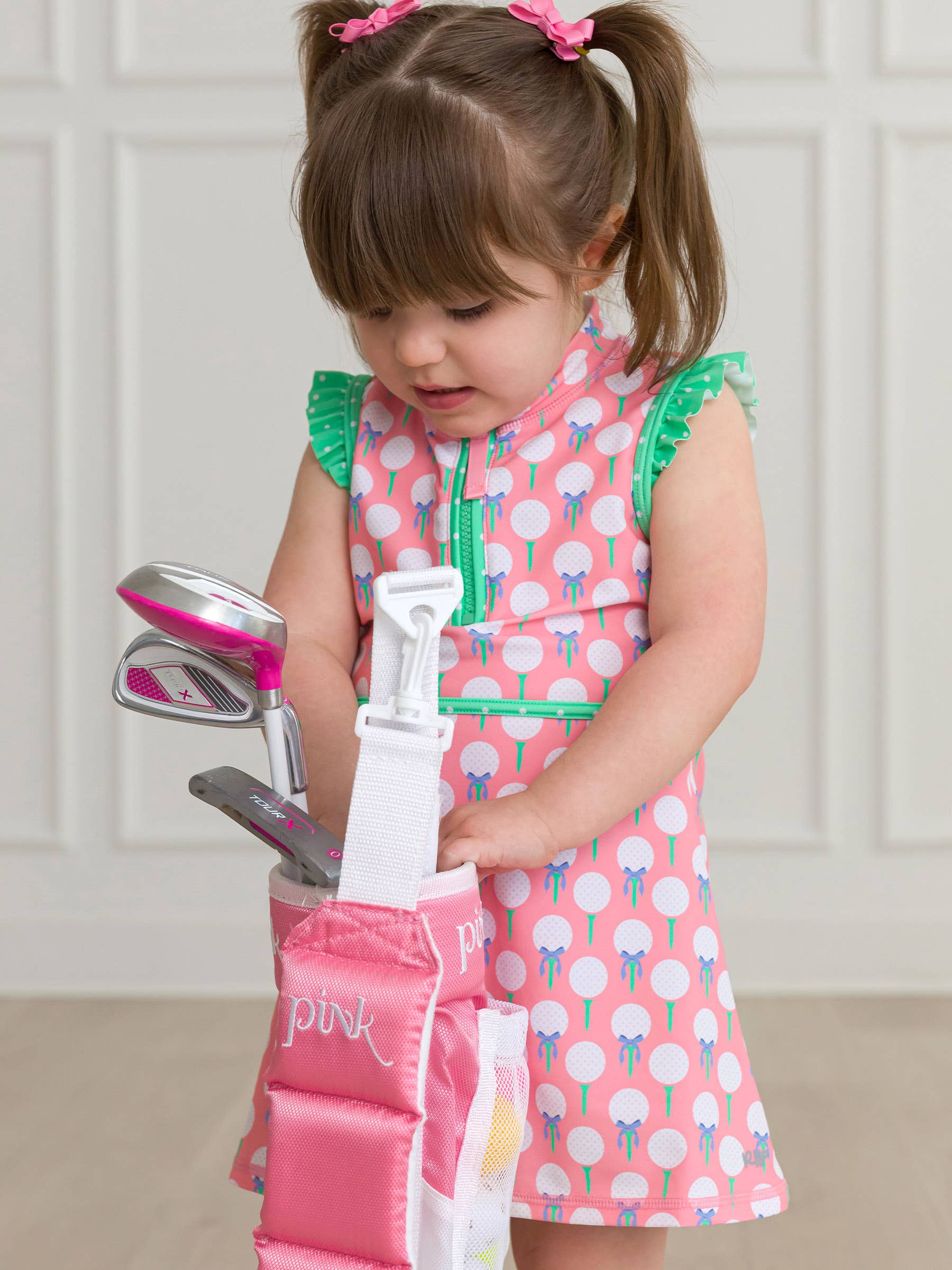 Girls Pink Tee Time Golf