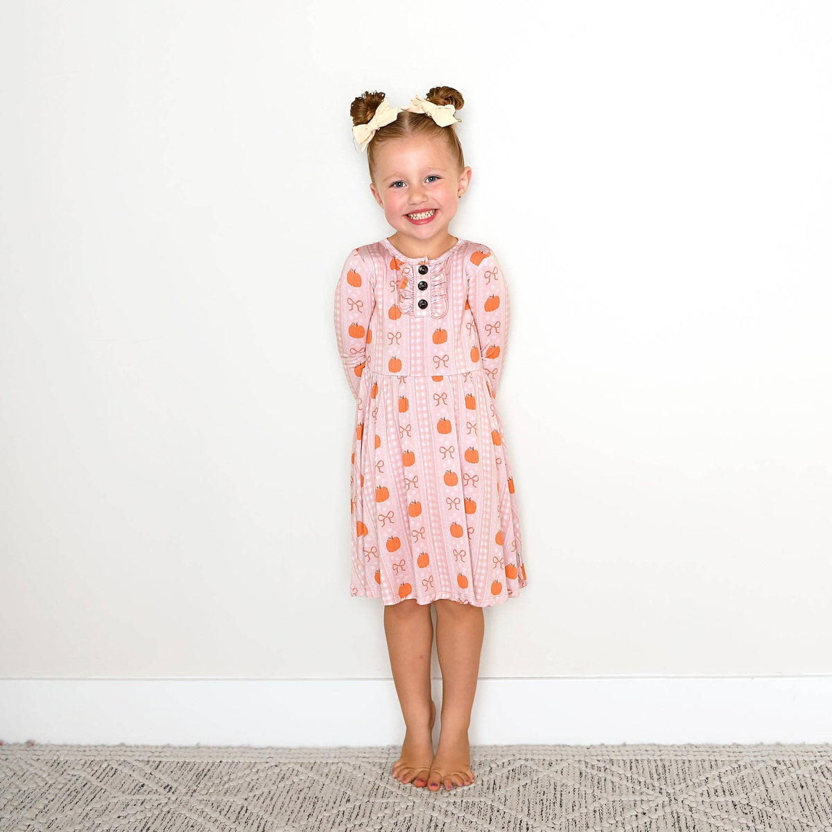 Reagan TUTU DRESS Bamboo Pumpkin Kids Outfit