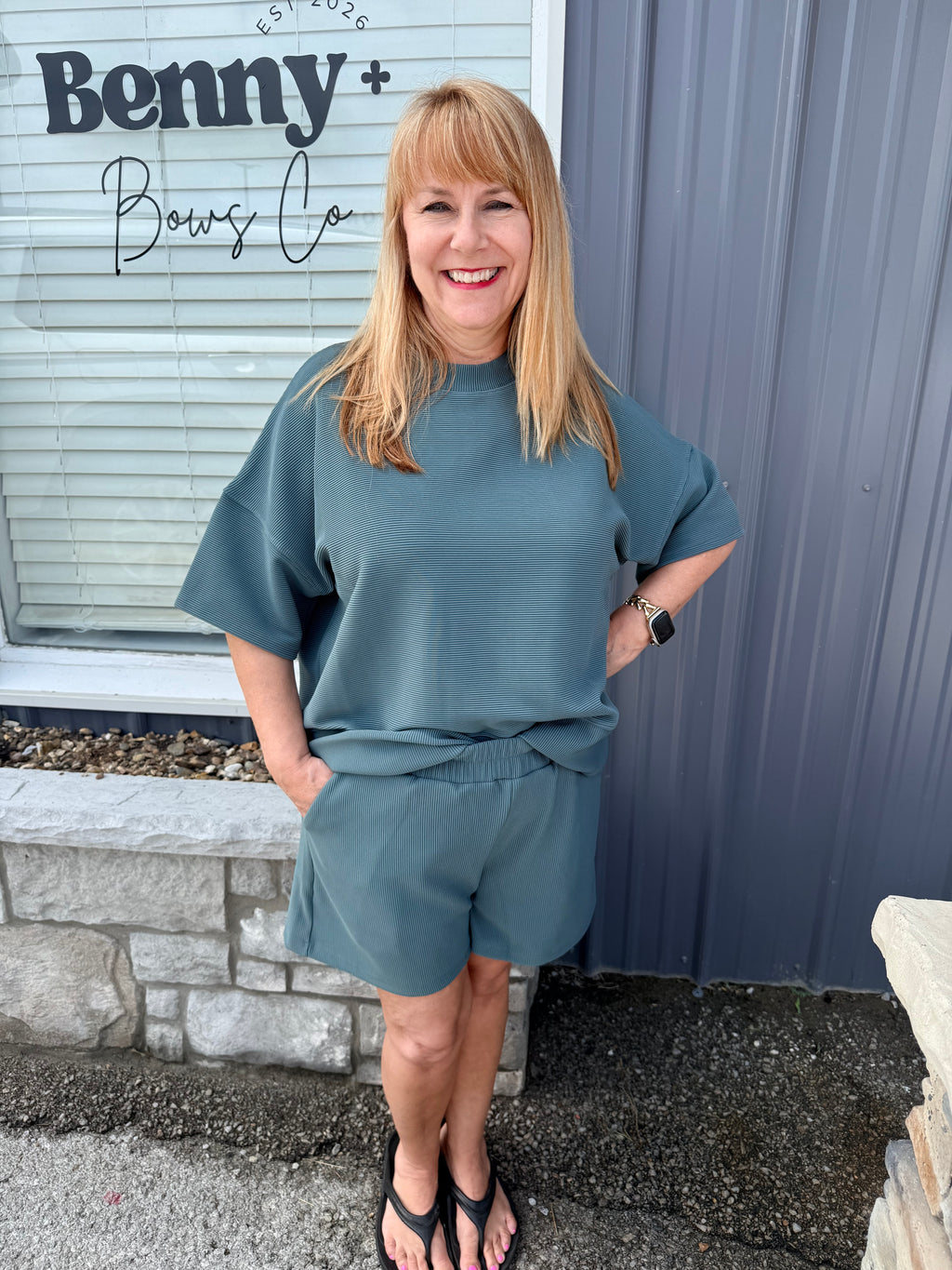 Ribbed Short Set