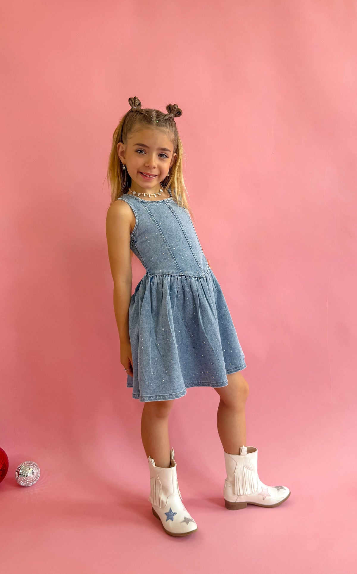 Denim Sparkle Dress✨ 