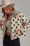 POLKA DOT OXFORD CANVAS FALL JACKET_JLT00253-05