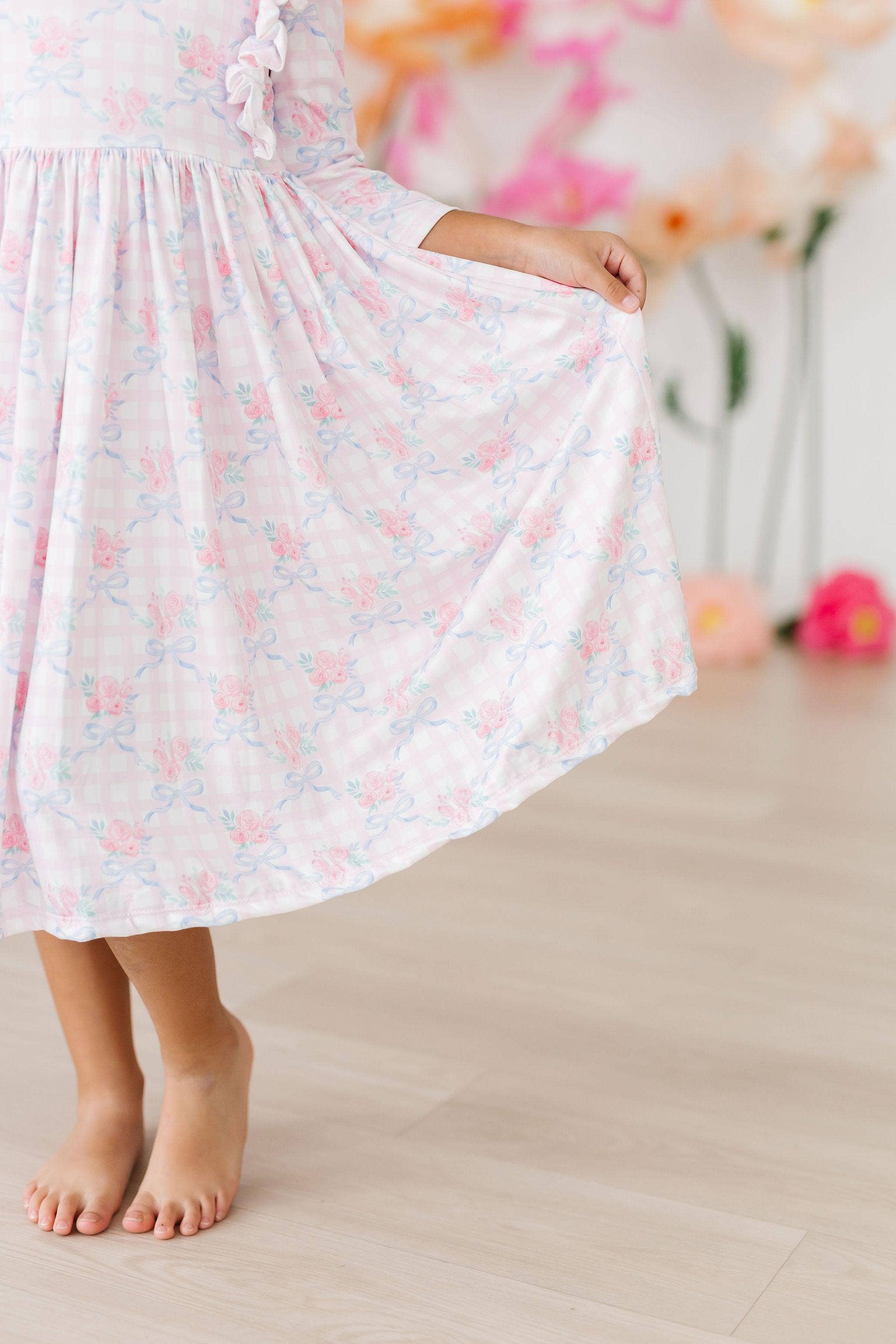 Ribbons & Roses Ruffle Twirl Dress