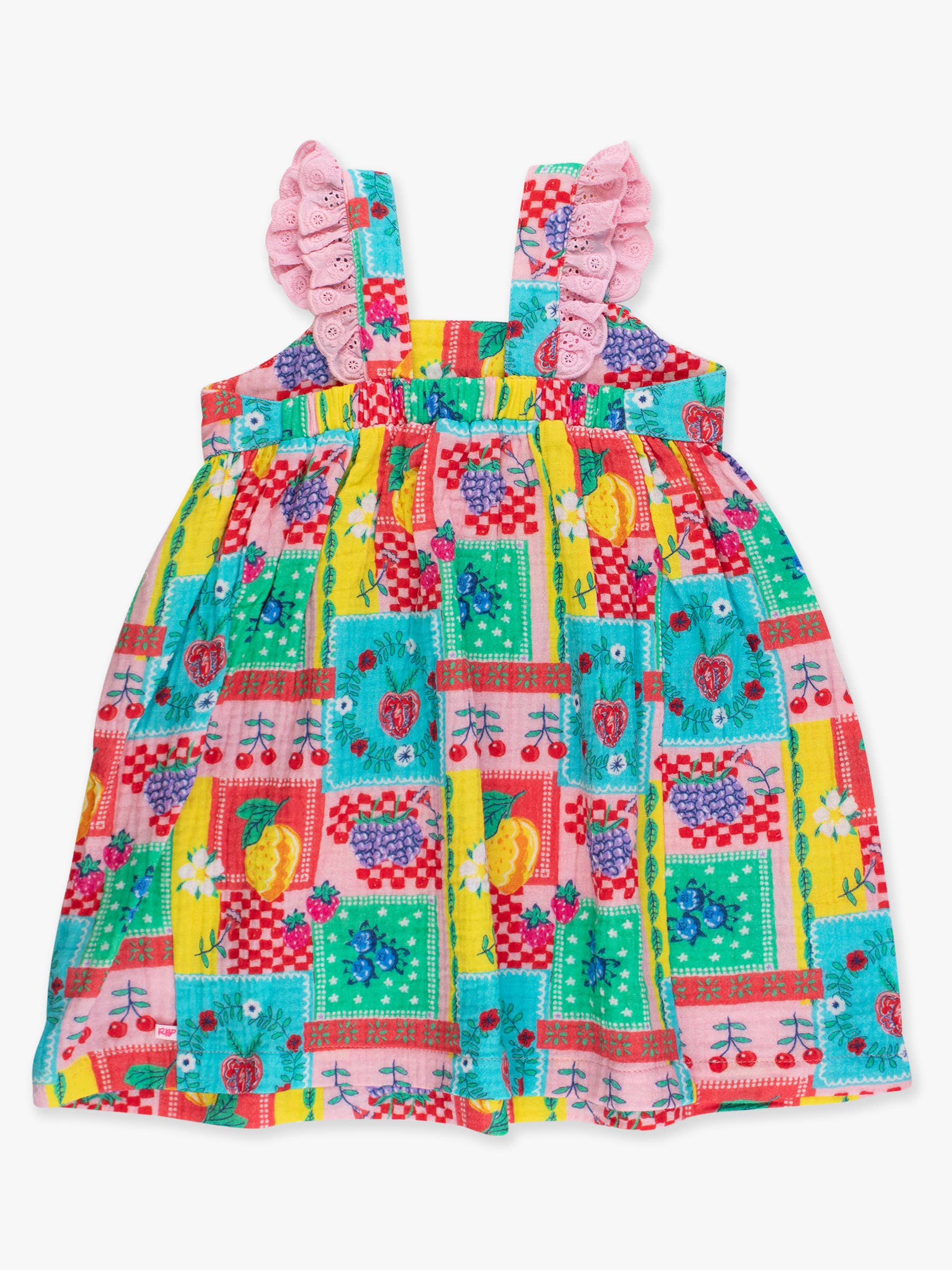 Girls Picnic Party Patchwork Dress