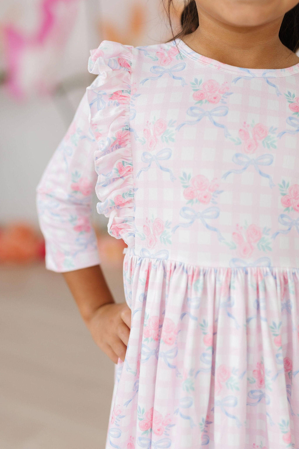 Ribbons & Roses Ruffle Twirl Dress