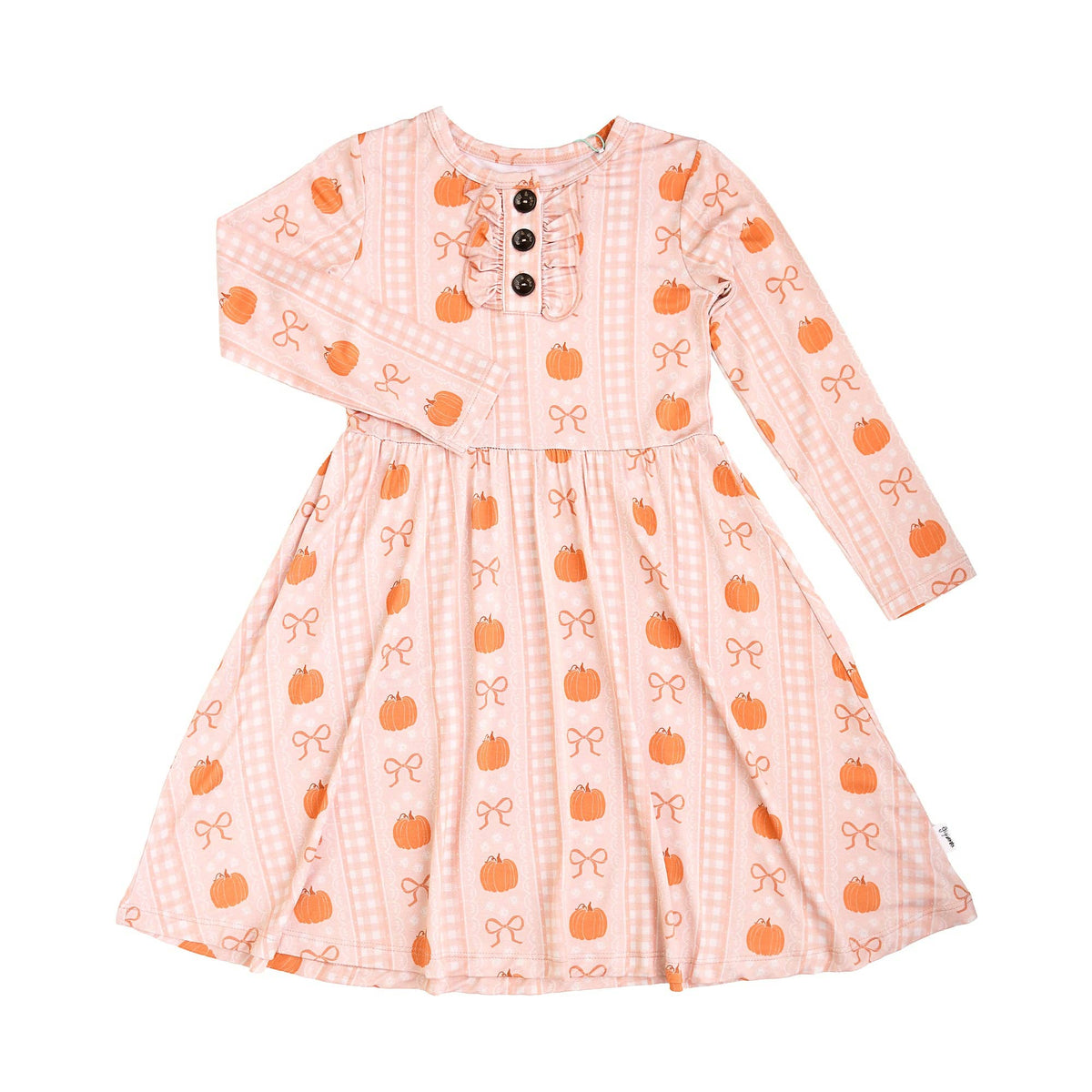 Reagan TUTU DRESS Bamboo Pumpkin Kids Outfit