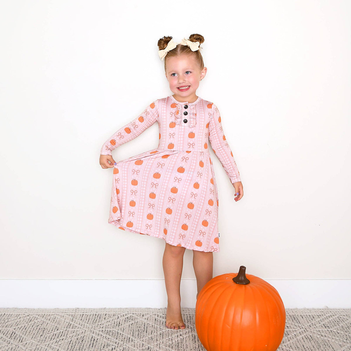 Reagan TUTU DRESS Bamboo Pumpkin Kids Outfit