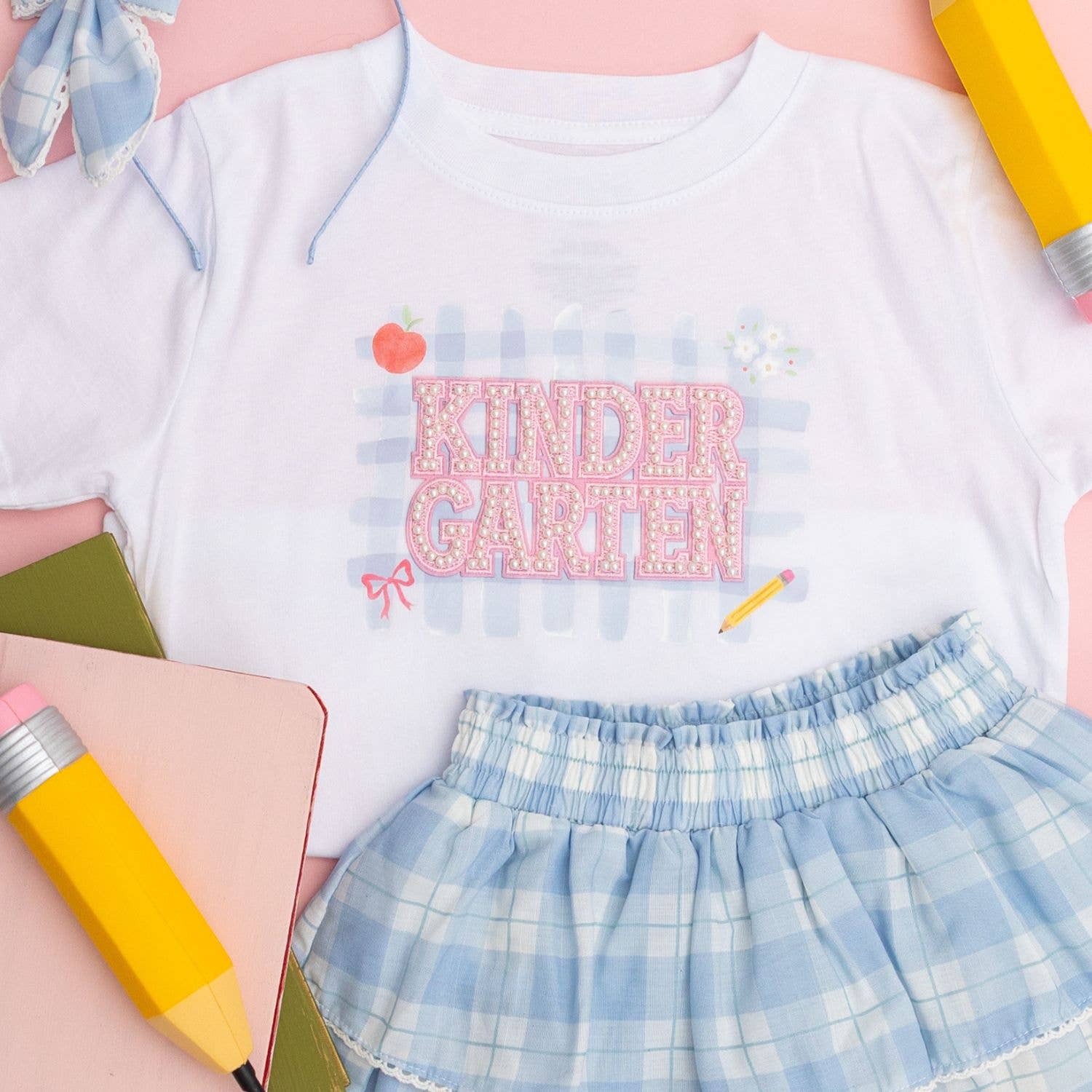 Kindergarten Pearl Patch Short Sleeve T-Shirt Back To School