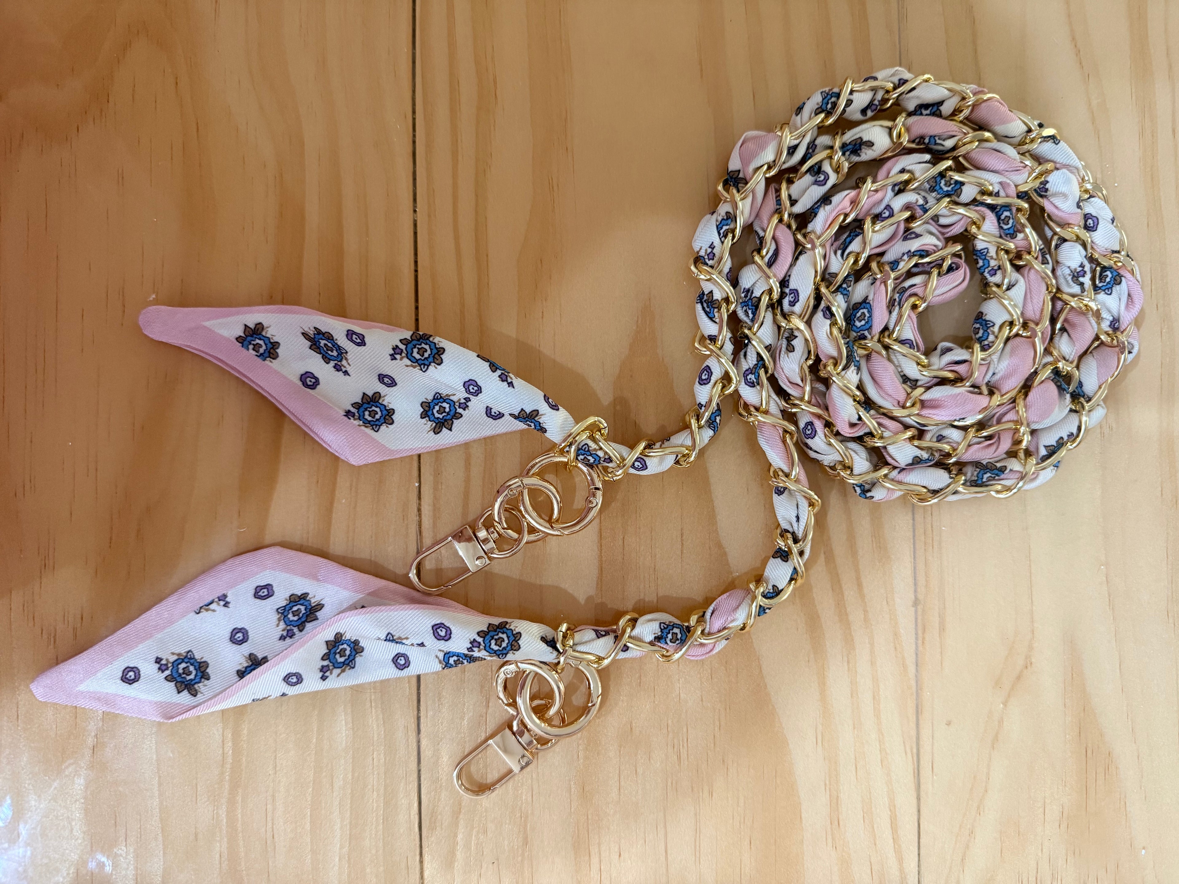 Floral shoulder strap