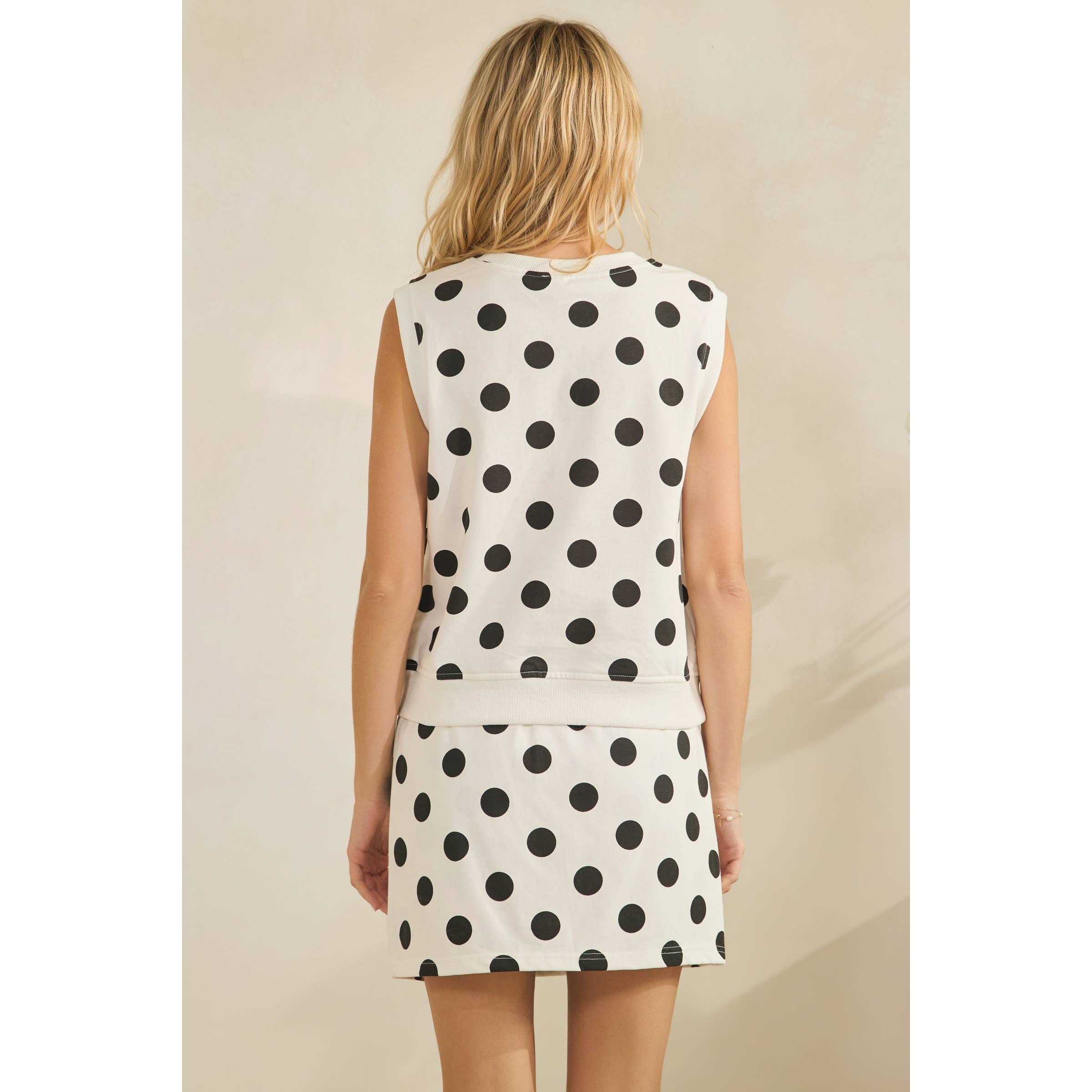Royal Polka Dot Skort Set