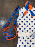 Orange and blue star strap