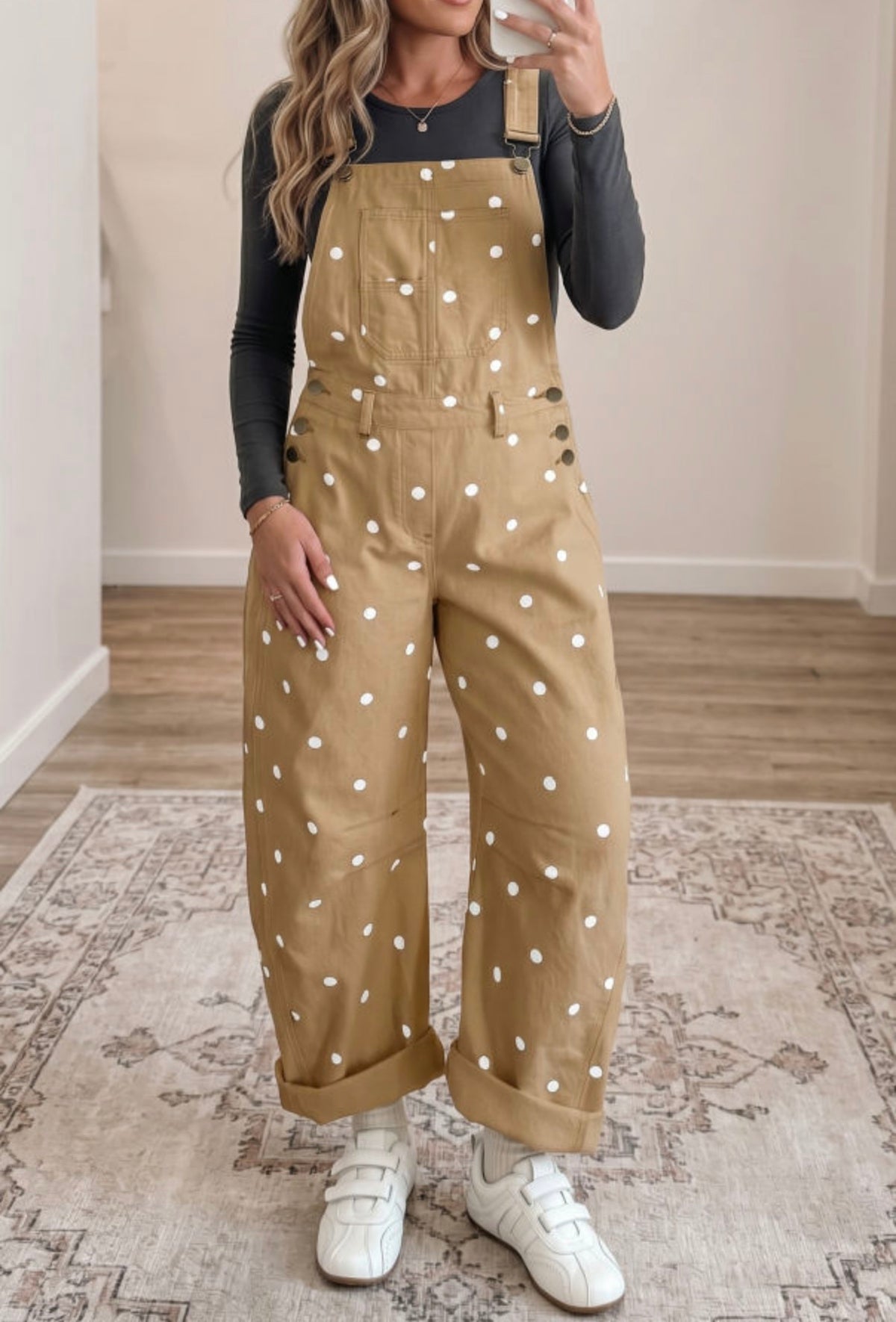 Polka dot overall