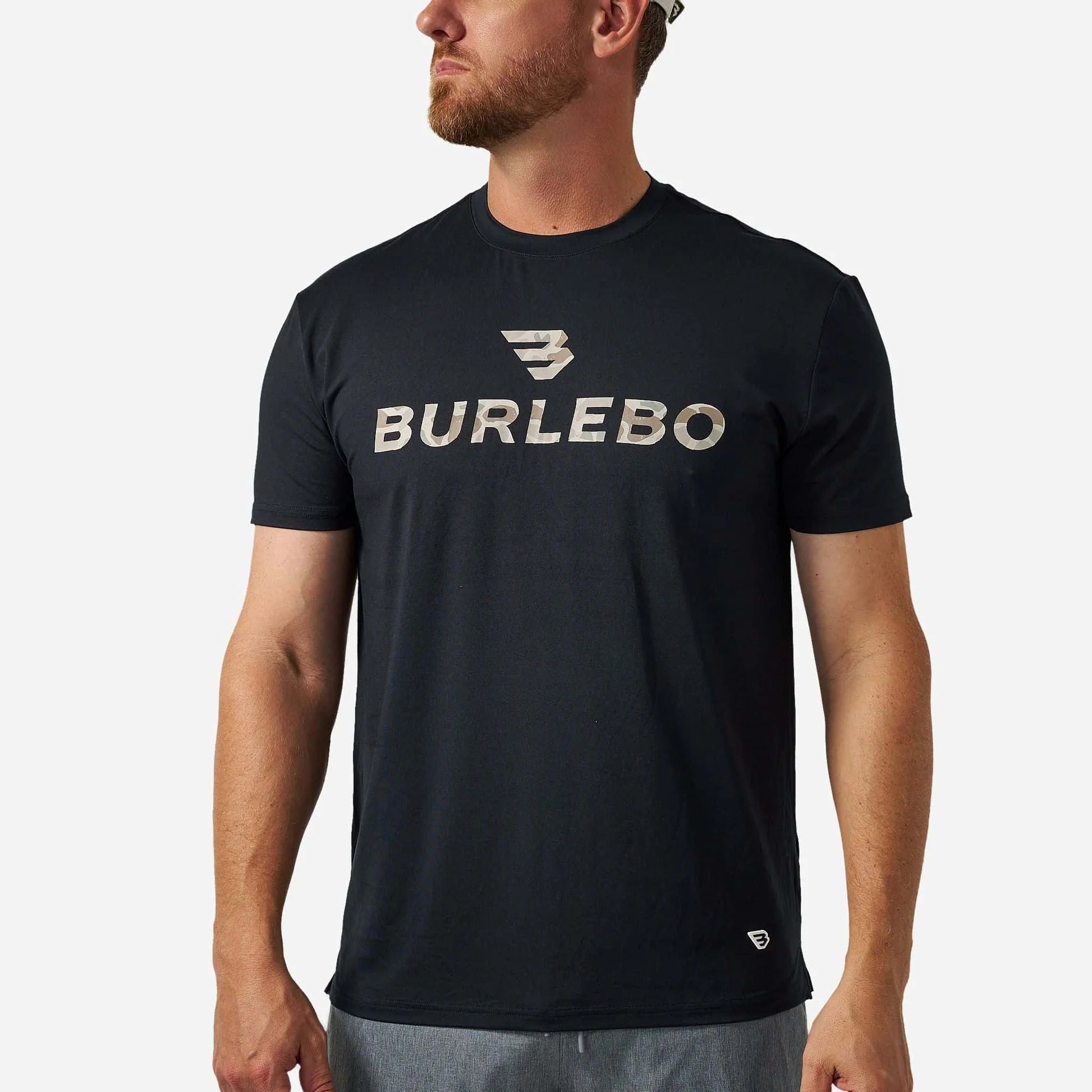 Go To Tee - Flying B Logo - Black & Classic Deer Camo
