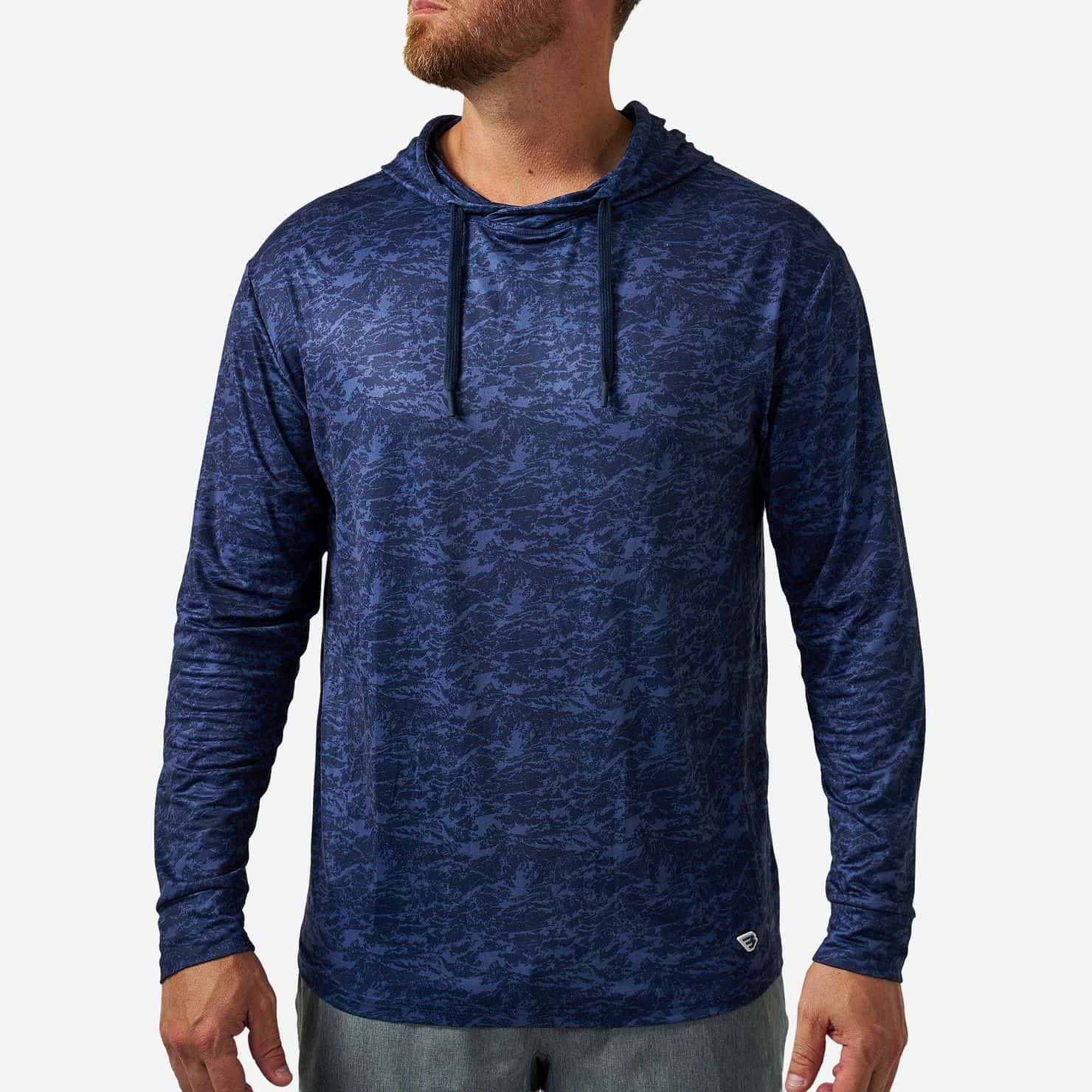Performance Hoodie - Marsh Camo - Navy
