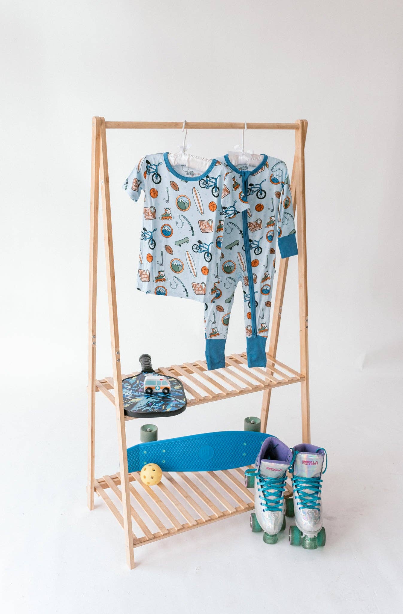 Blue “I Can Do All Things” Two-piece pajamas: 2T