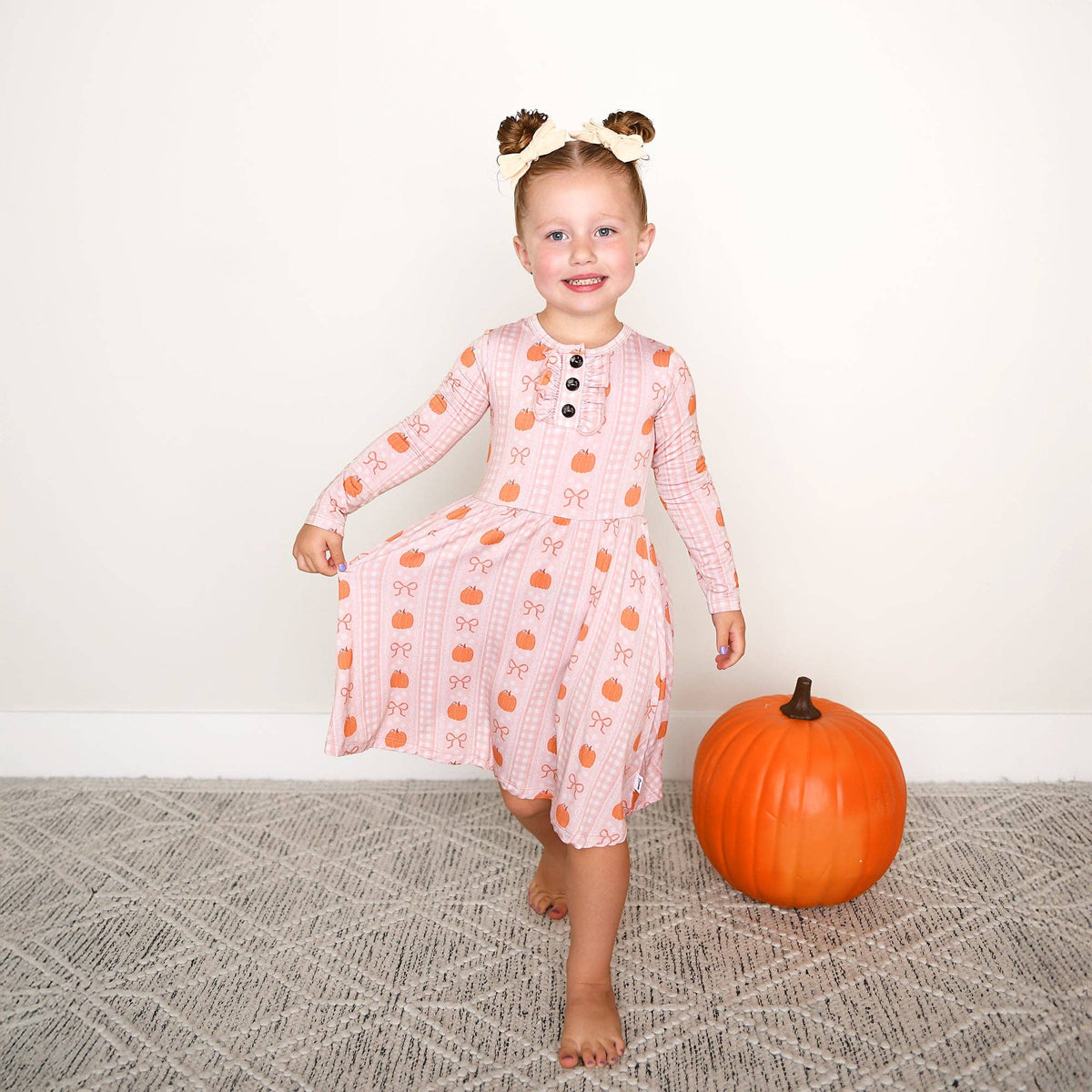 Reagan TUTU DRESS Bamboo Pumpkin Kids Outfit