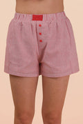 Red Stripe Short
