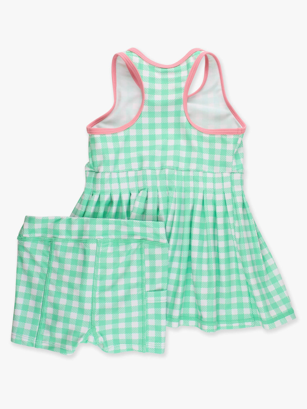 Girls Spring Green Gingham