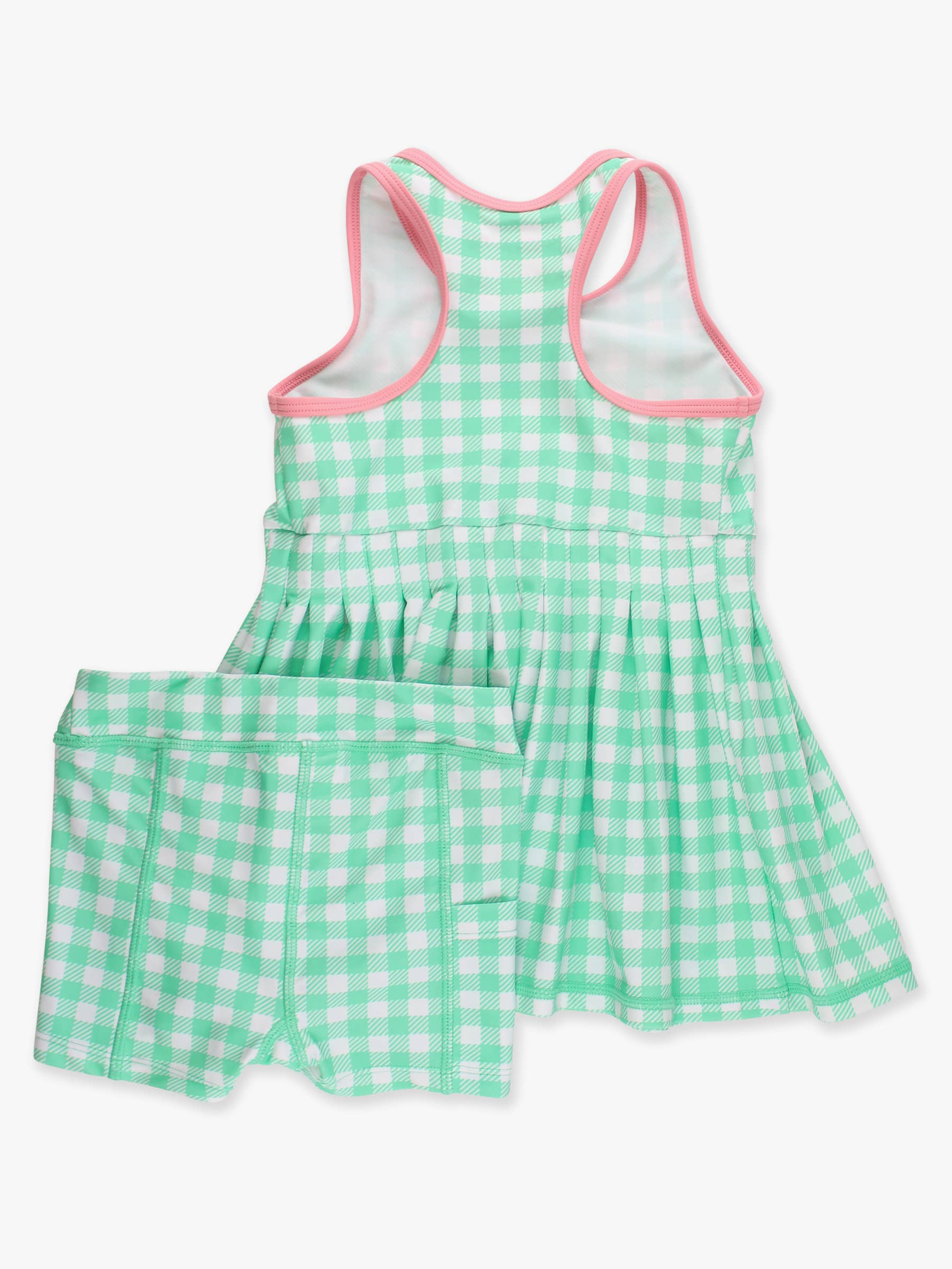 Girls Spring Green Gingham